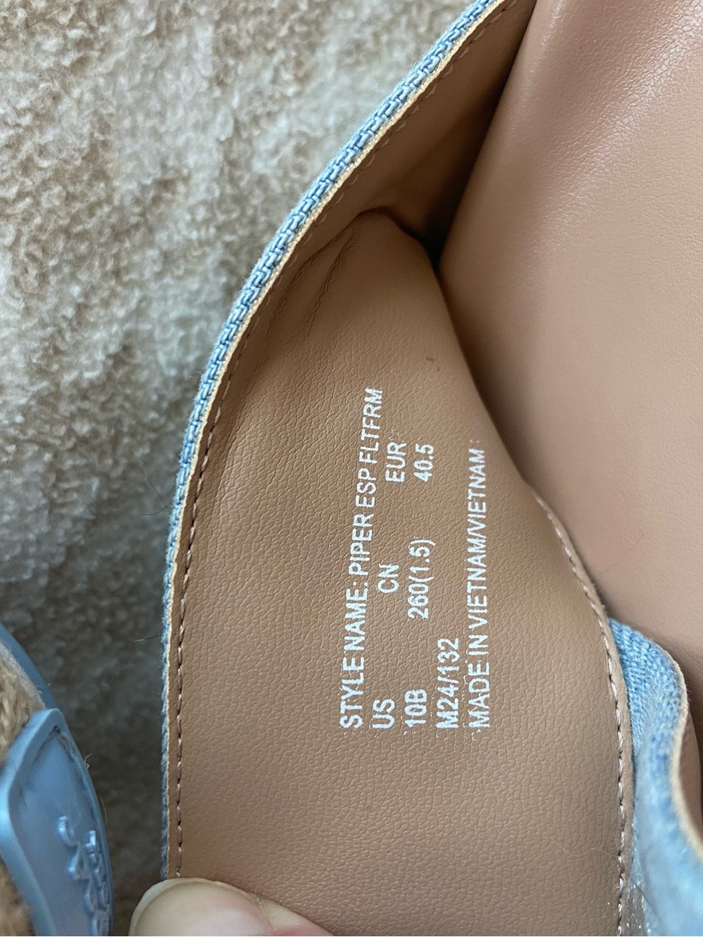 Kate Spade Piper Espadrille platform sandal size 10 - Picture 3 of 6